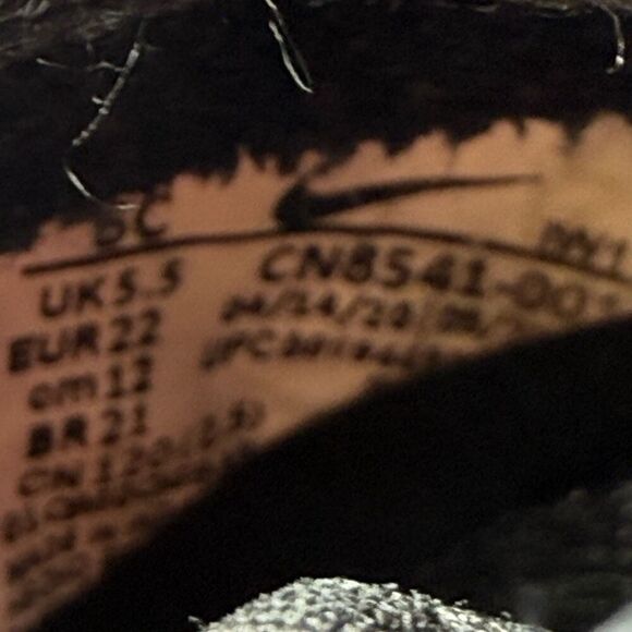 Nike Force 1 WorldWide TD Sneaker CN8541-001 Black/White/Flash Crimson - Toddler - Picture 8 of 9